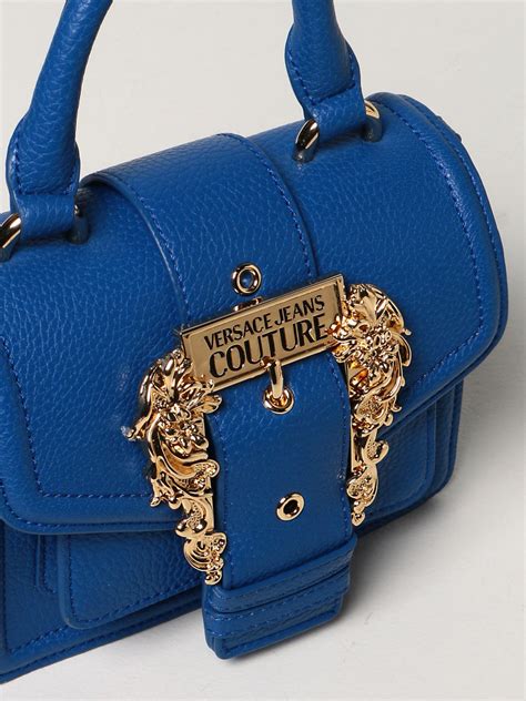 borsa versace couture blu|Versace Bags for Women .